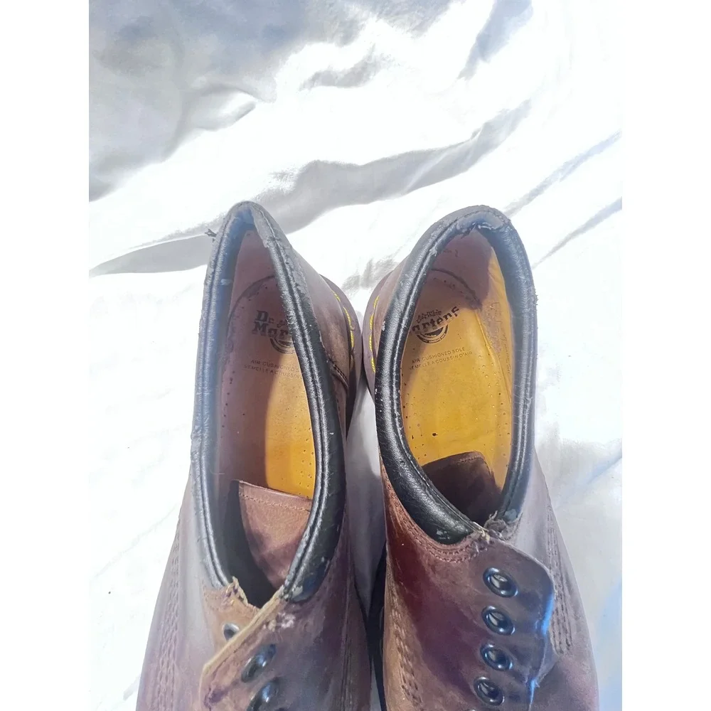 Dr.‎ Martens 8053 Brown Leather Padded Collar Oxford Shoes Mens 13 UK 12 EU 47